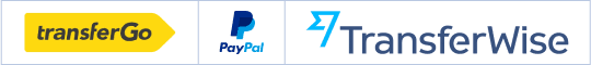 PayPal, TransferGo and TransferWise logo